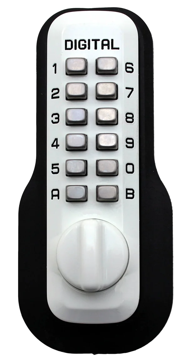 Lockey USA Keyless Mechanical Entry Deadbolt, White