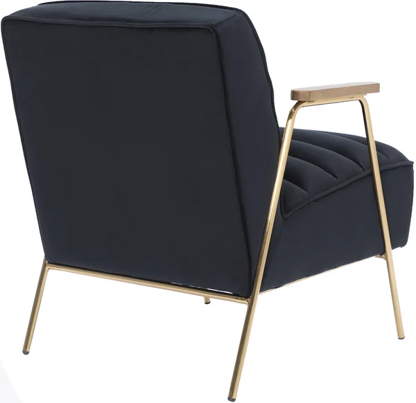 Meridian Furniture Woodford Black Velvet Accent Chair