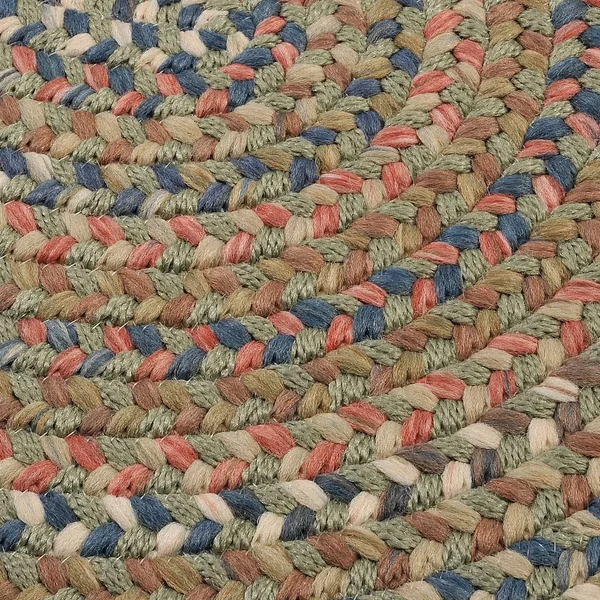 Copper Grove Coconino Braided Area Rug - 4& x 6& Oval - Olive
