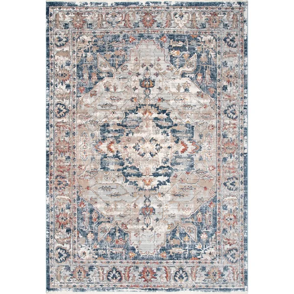 nuLOOM Josephine Winged Cartouche Area Rug - Size: 4& x 6&