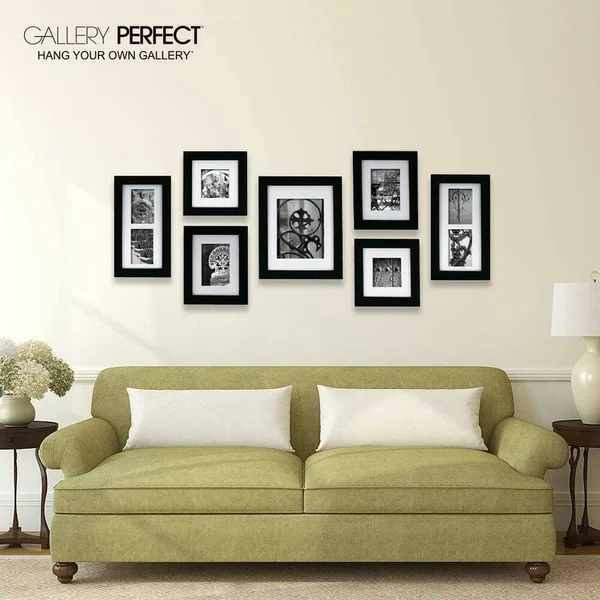 Create A Gallery 7 Piece Black Frame Kit
