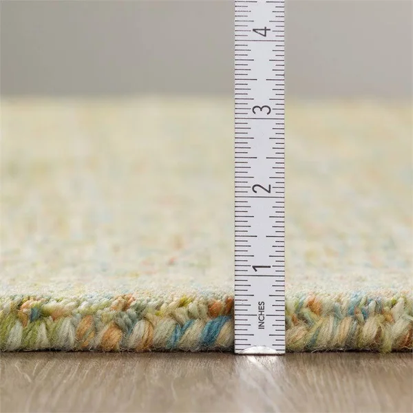 Addison Rugs Heather 2' x 3' Multi-Tonal Solid Wool Accent Rug in Multi/Green