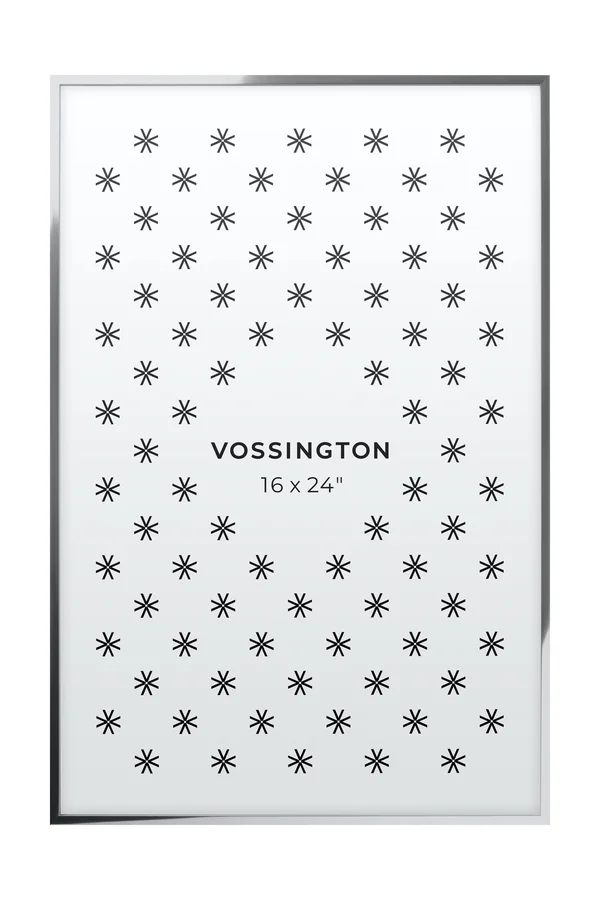 Vossington 16x24 Frame - Exclusive Large Silver Poster Frame, 16 x 24 inch, Thin Modern Look