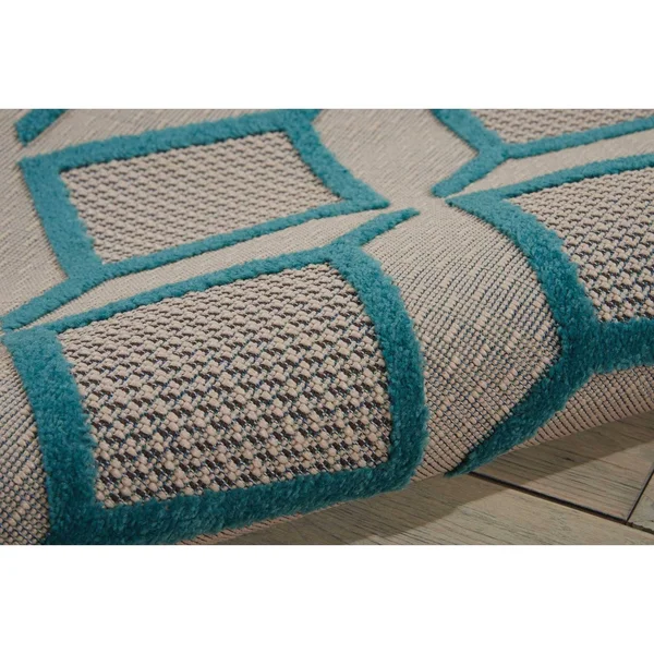 Nourison Aloha ALH03 7&10x22 x 10&6x22 Green Area Rug