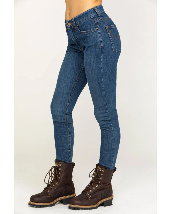 Dickies Indigo Women's Perfect Shape Skinny Leg Stretch Denim Jeans