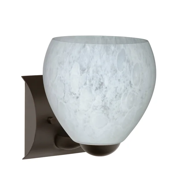 Besa Lighting 1WZ-412219-BR Bolla Wall Sconce, Bronze