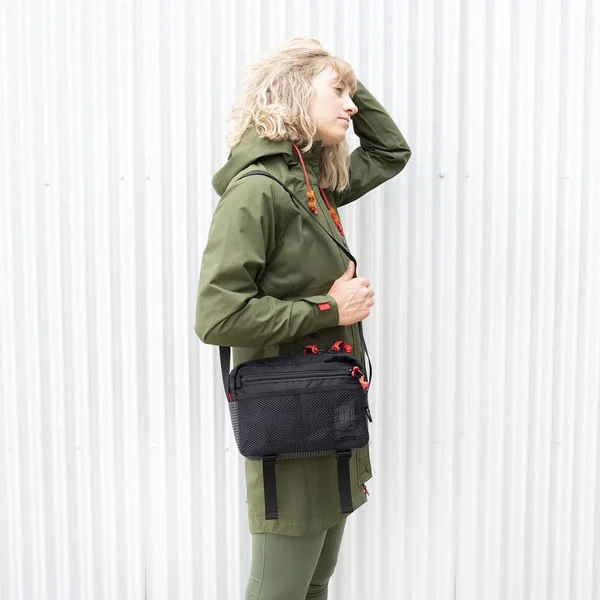 Topo Designs Women's Rain Coat - Medium - Olive