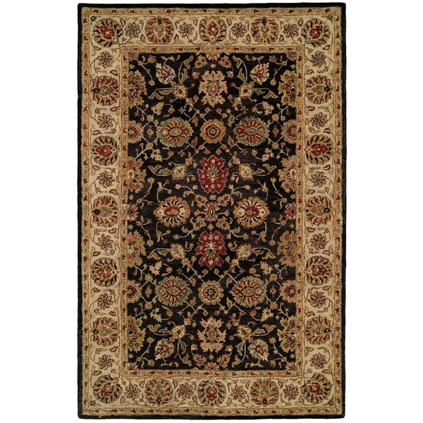 Kalaty Empire EM-283 Black-Ivory 5& x 8& Area Rug