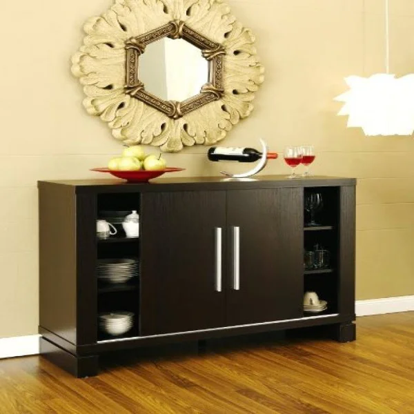 ioHOMES Studio Buffet with Wine Holder, Cappuccino