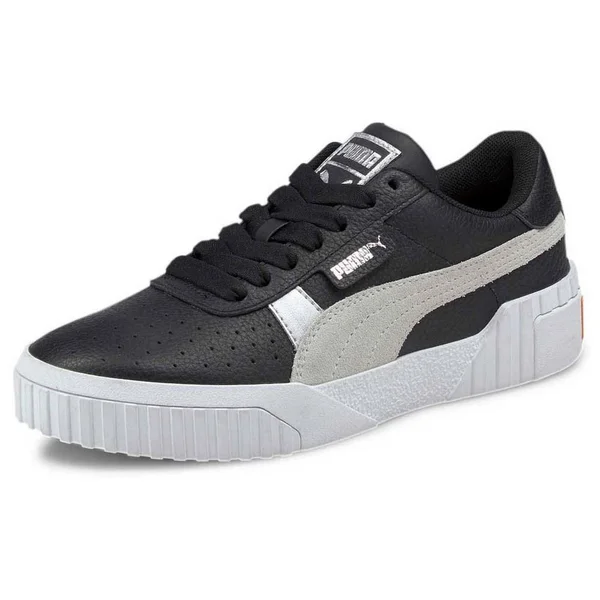 Puma Cali Varsity Shoes White Black Women - 38.5
