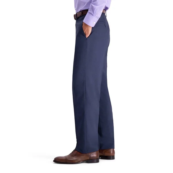 Haggar Blue Stretch Travel Performance Tailored Fit Suit Pants