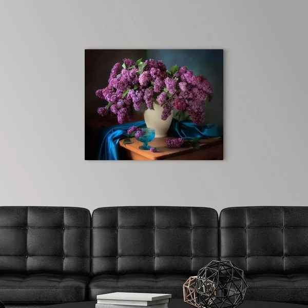Still Life with Fragrant Lilac - Canvas Wall Art, 30x24, Great Big Canvas