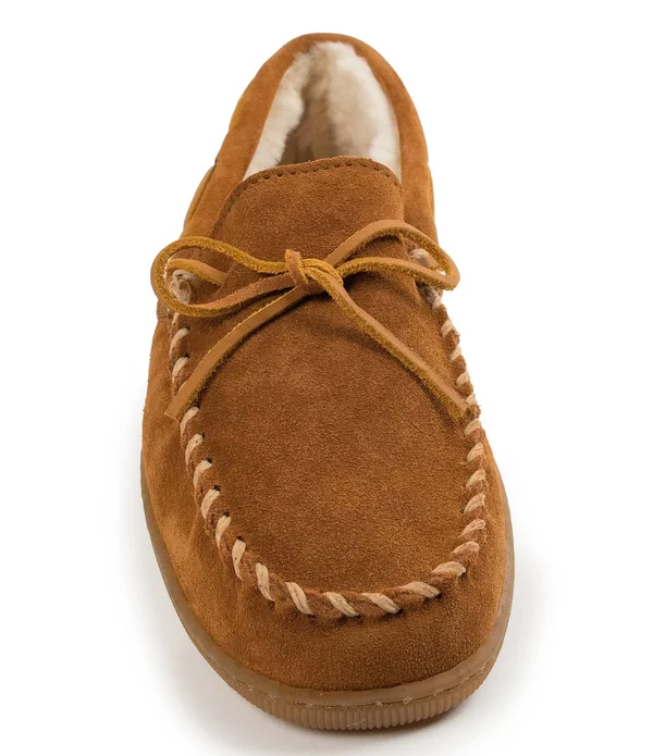 Minnetonka Pile Lined Hardsole 7 Men's Brown