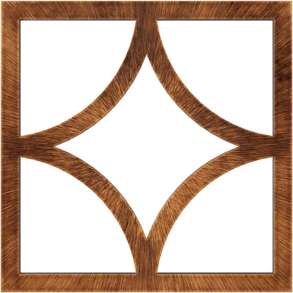 Ekena Millwork CMPP26X26STACO 26x22OD x 16 5/8x22ID x 3/4x22P Statesman Architectural Grade PVC Pierced Ceiling Medallion - Antiq