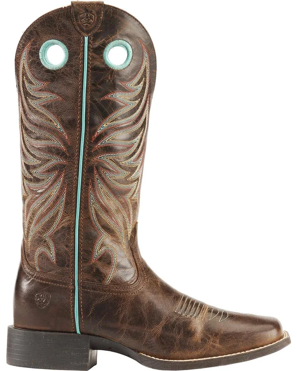 Ariat Women's Round Up Ryder Boot - Sassy Brown B - 6