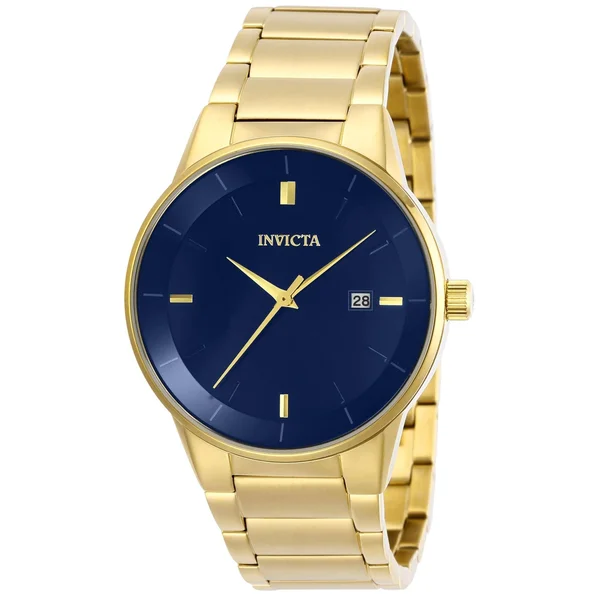 Invicta Specialty Quartz Blue Dial Yellow Gold-Tone Men's Watch 29477