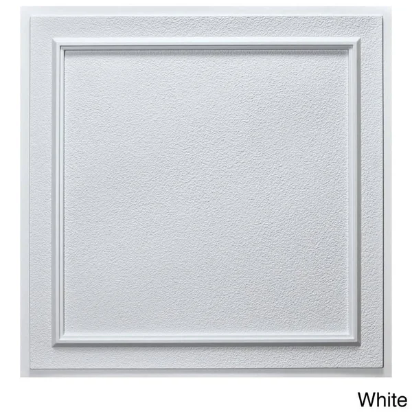 uDecor Terrace 24-Inch Ceiling Tiles (Pack of 10) Antique Nickel