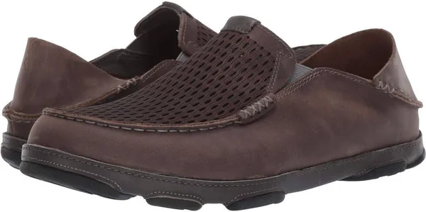 Olukai Men's Moloa Aho Shoes - Charcoal-Dark Shadow in Size 9.5