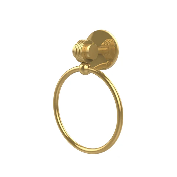 Allied Brass Satellite Orbit Two Collection Towel Ring with Groovy Accent - Antique Pewter 7216G