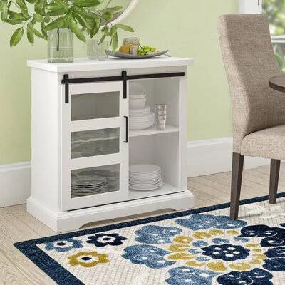Gracie Oaks Stocksbridge Modern Server, White