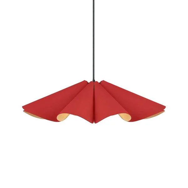 Bruck Lighting Delfina Pendant Light - Color: Red - Size: 1 Light - WEPDEL/60/RED/ASH