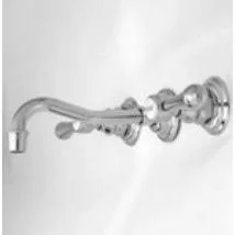 Newport Brass Chesterfield Wall Mount Lavatory Faucet Antique Nickel