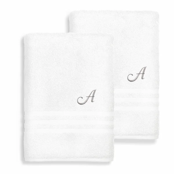 Linum Home Textiles Denzi Cotton Bath Sheets - Set of 2 White