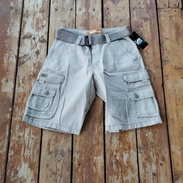 Lee Wyoming Belted Cargo Shorts Beige