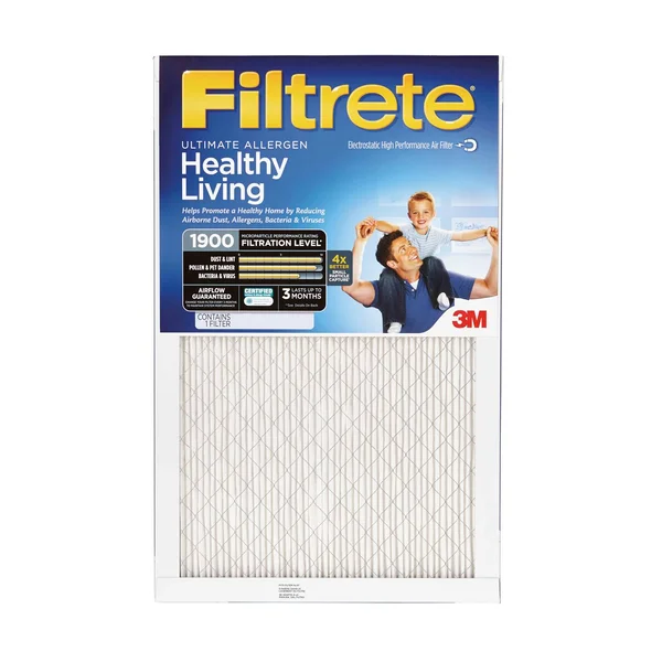 3M Filtrete Ultimate Allergen Air Filter, 17.1x22 x 23.1x22 x .875x22 - 6 pack