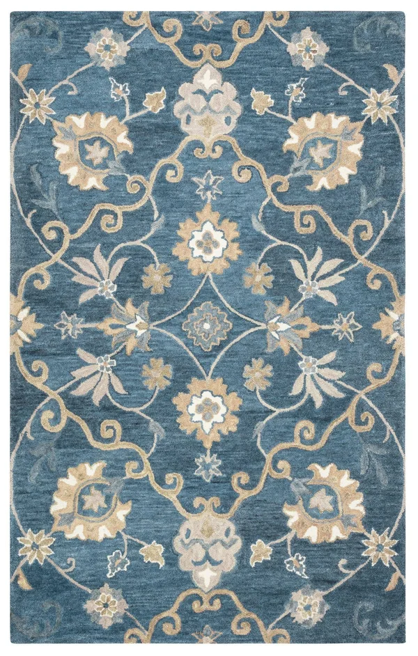 Rizzy Leone LO9985 Blue Rug 8& x 10&