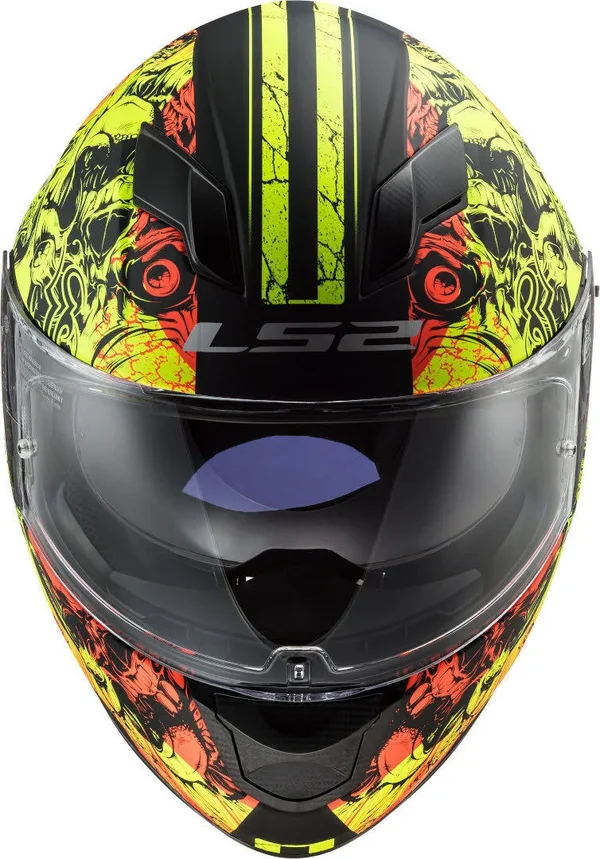 LS2 FF320 Stream Evo Throne Helmet (Matt Black|Yellow)