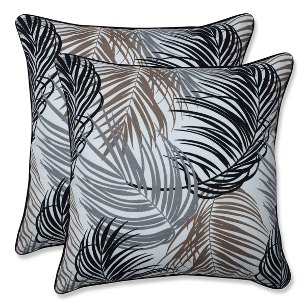 Pillow Perfect - Setra Stone 18.5-inch Throw Pillow (Set of 2)