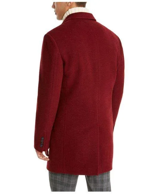 Calvin Klein Men's Prosper X-Fit Overcoat - Monarch Red