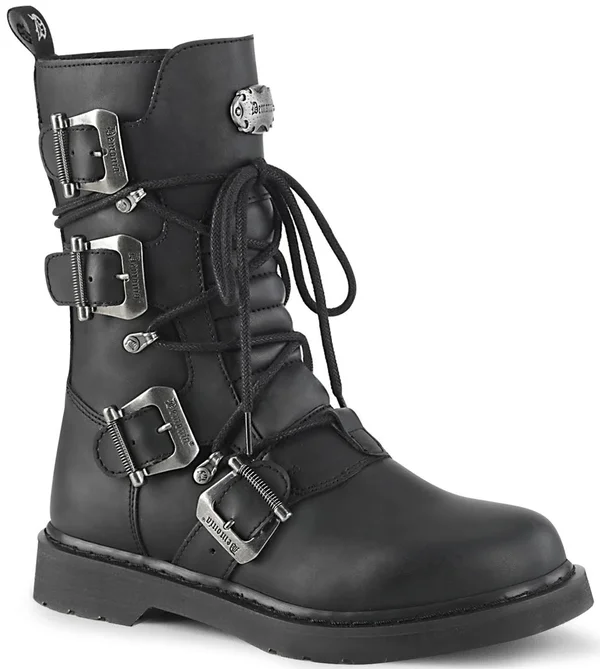 Men's Demonia Bolt 265 Combat Boot - Size: 14, Black