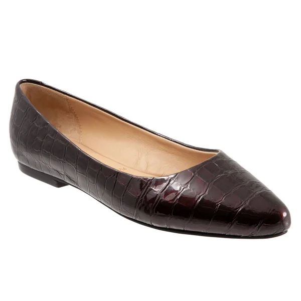 Trotters Women's Estee Flat - Bur Croc