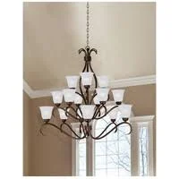 Maxim 10130WSOI Basix 2-Light Entry Foyer Pendant, Oil Rubbed Bronze