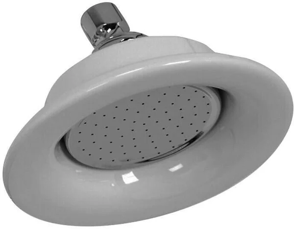 Barclay 4064-ML2-CP Elephant Spout Riser Showerhead Hand Shower Metal Lever Handles Chrome