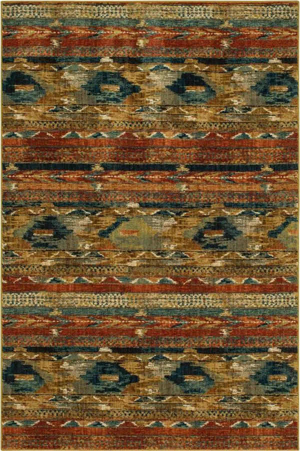 Karastan Spice Market Infused Aquamarine Area Rug