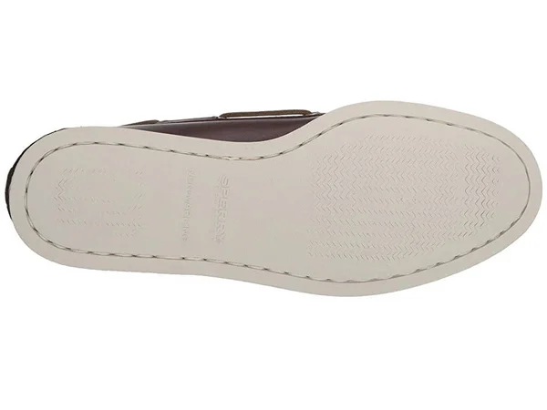 Sperry Top-Sider Men's Authentic Original 2-Eye 85th Anniversary Shoe - Size: 8.5, Brown/White Leather
