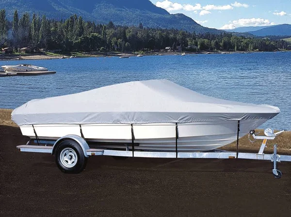 Taylor Made V-Hull Runabout Cover, I/O, Pacific Blue, Hot Shot, 21&5x22-22&4