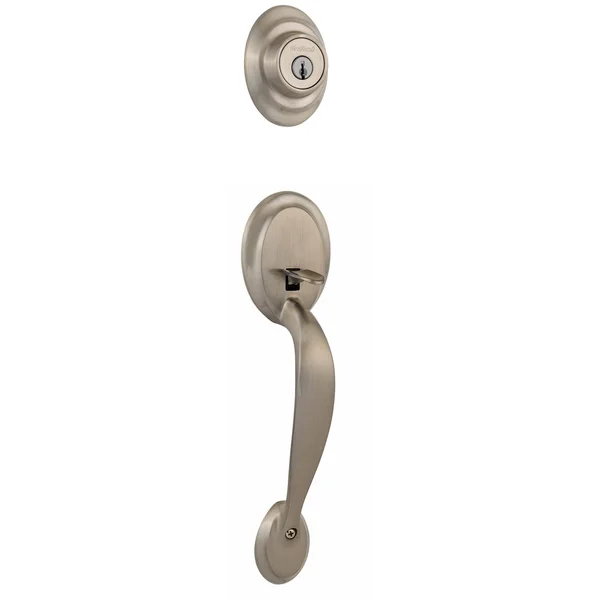 Kwikset, Dakota Handleset, Single Cylinder, Satin Nickel, 687DA 15