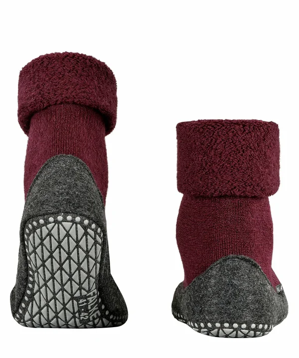 Falke Burgundy Cosyshoe Slipper Socks