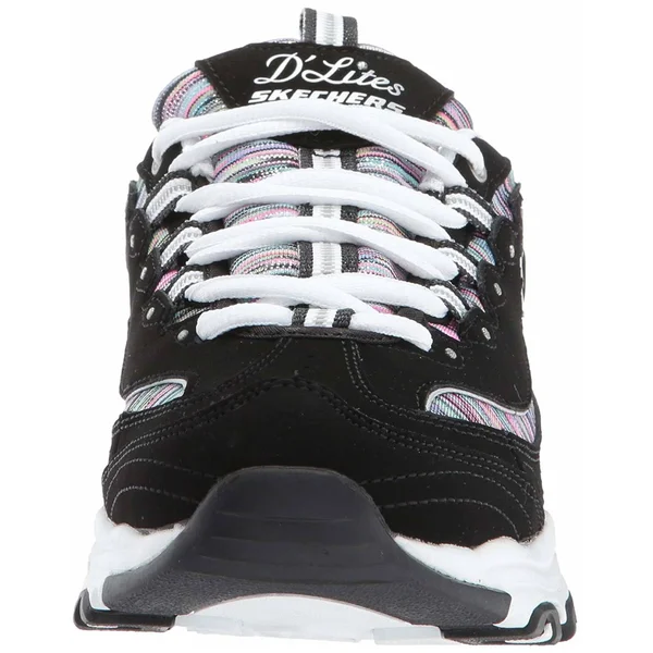 Skechers Women's D&Lites Interlude Sneaker - Black Multi - Size: 11