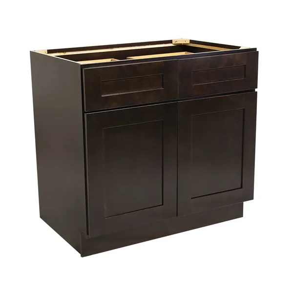 Design House 613687 Brookings 36x22 Fully Assembled Kitchen Base Cabinet, Espresso Shaker