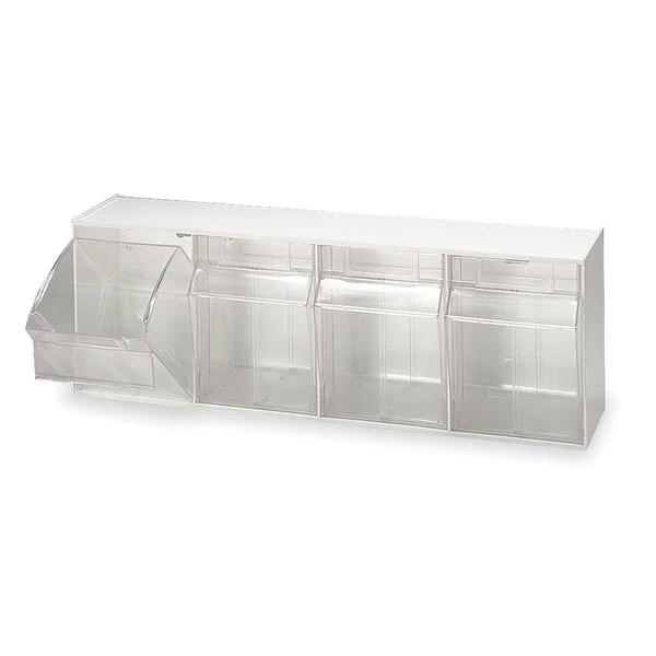 Quantum Storage Tip-Out Bin System - Beige, 6.62x22 L x 23.62x22 W x 8.12x22 H