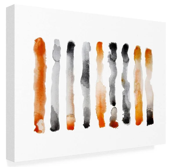 Trademark Art Nancy LaBerge Mure 'Orange and Black' Canvas Art