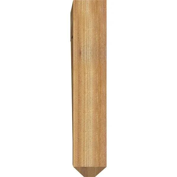 Ekena Millwork BKT06X32X32THR04RWR 6x22W x 32x22D x 32x22H Thorton Craftsman Rough Sawn BRACKET - Western Red Cedar