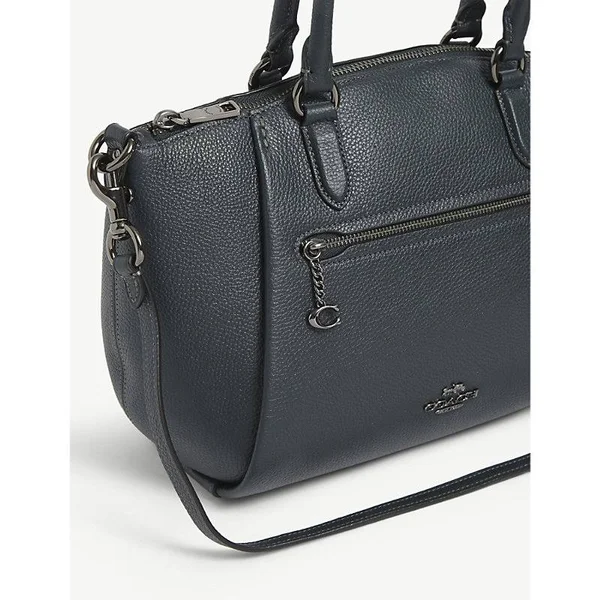 Coach Ladies Elise Satchel in Pine Green Pebble Leather 79316 GMN1A