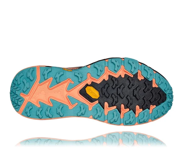 Hoka Women's Speedgoat 4 Trail Running Shoes in Blue/Orange, Size 10