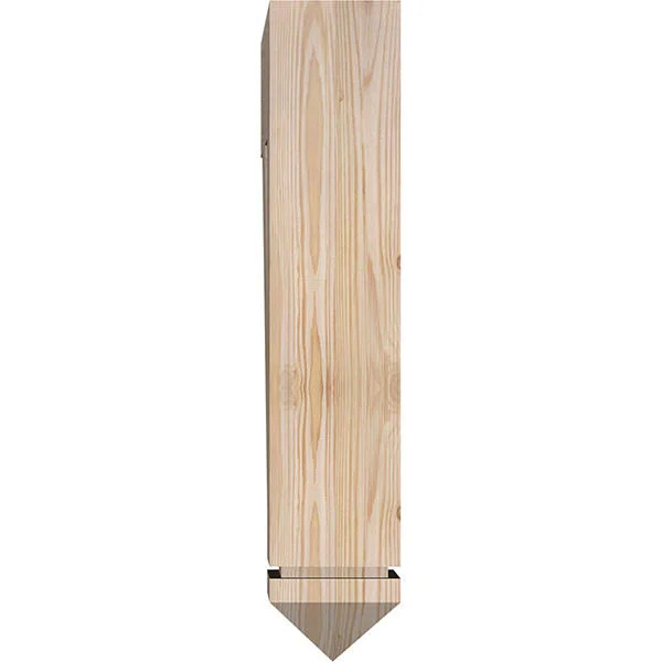 Ekena Millwork BKT06X24X28TRA03SDF 5 1/2x22W x 24x22D x 28x22H Traditional Arts & Crafts Smooth BRACKET, Douglas Fir